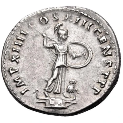 Denarius - Domitian IMP XIIII COS XIII CENS P P P; Minerva back