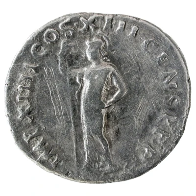 Denarius - Domitian IMP XIIII COS XIII CENS P P P; Minerva back