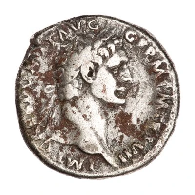 Denarius - Domitian IMP XIIII COS XIIII CENS P P P; Minerva front