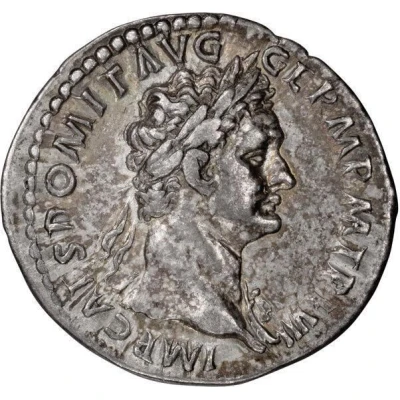 Denarius - Domitian IMP XIIII COS XIIII CENS P P P; Minerva front