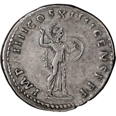Denarius - Domitian IMP XIIII COS XIIII CENS P P P; Minerva back