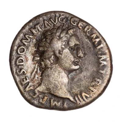 Denarius - Domitian IMP XIIII COS XIIII CENS P P P; Minerva front