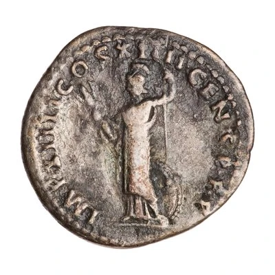 Denarius - Domitian IMP XIIII COS XIIII CENS P P P; Minerva back