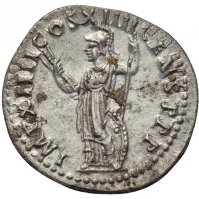 Denarius - Domitian IMP XIIII COS XIIII CENS P P P; Minerva back