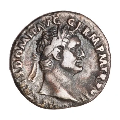 Denarius - Domitian IMP XIIII COS XIIII CENS P P P; Minerva front