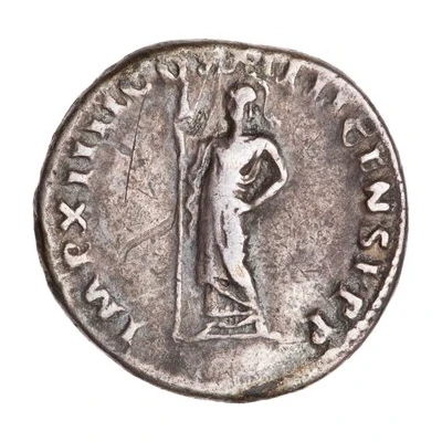 Denarius - Domitian IMP XIIII COS XIIII CENS P P P; Minerva back