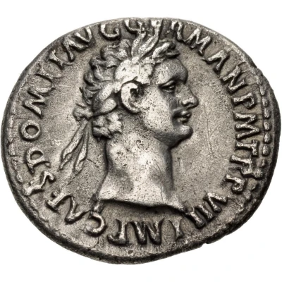 Denarius - Domitian IMP XIIII COS XIIII CENS P P P; Minerva front