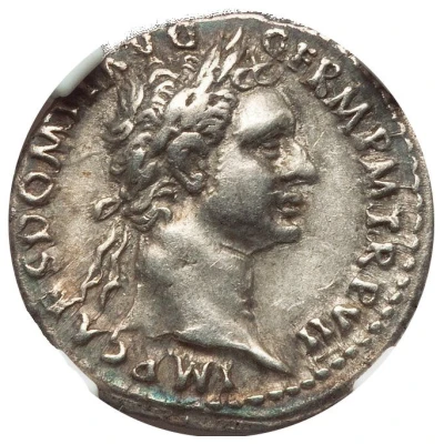 Denarius - Domitian IMP XV COS XIIII CENS P P P; Minerva front