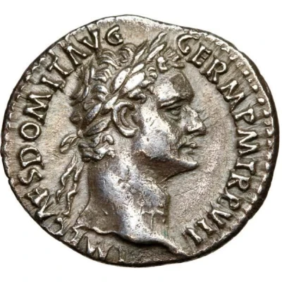 Denarius - Domitian IMP XV COS XIIII CENS P P P; Minerva front