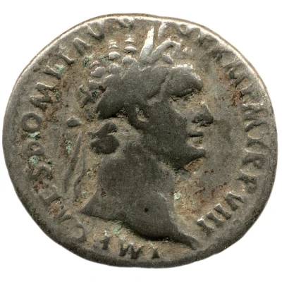 Denarius - Domitian IMP XVI COS XIIII CENS P P P; Minerva front