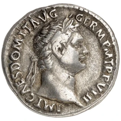 Denarius - Domitian IMP XVI COS XIIII CENS P P P; Minerva front