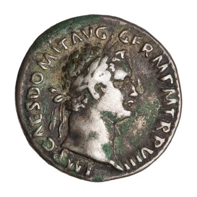Denarius - Domitian IMP XVII COS XIIII CENS P P P; Minerva front