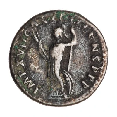 Denarius - Domitian IMP XVII COS XIIII CENS P P P; Minerva back