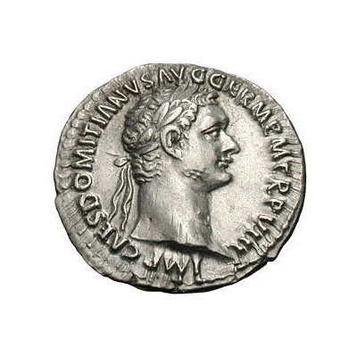 Denarius - Domitian IMP XVII COS XIIII CENS P P P; Minerva front
