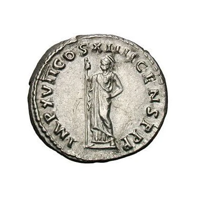 Denarius - Domitian IMP XVII COS XIIII CENS P P P; Minerva back