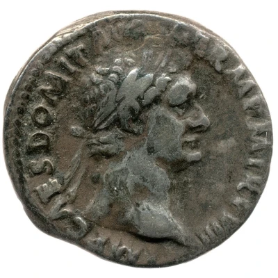 Denarius - Domitian IMP XVIII COS XIIII CENS P P P; Minerva front