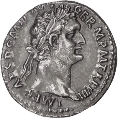Denarius - Domitian IMP XVIII COS XIIII CENS P P P; Minerva front