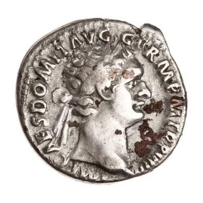 Denarius - Domitian IMP XXI COS XV CENS P P P; Minerva front