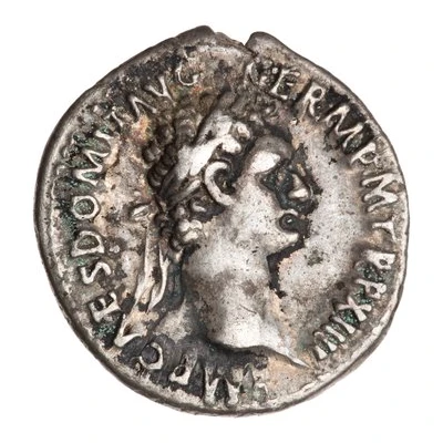 Denarius - Domitian IMP XXI COS XV CENS P P P; Minerva front