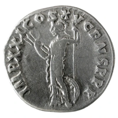 Denarius - Domitian IMP XXI COS XV CENS P P P; Minerva back