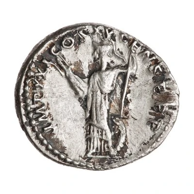 Denarius - Domitian IMP XXI COS XV CENS P P P; Minerva back