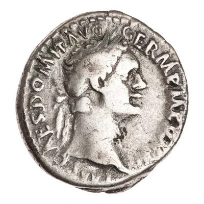 Denarius - Domitian IMP XXI COS XV CENS P P P; Minerva front