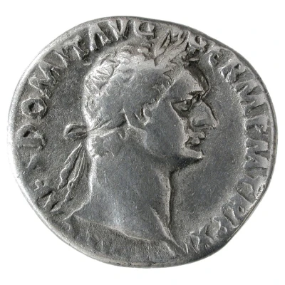 Denarius - Domitian IMP XXI COS XVI CENS P P P; Minerva front