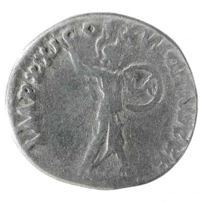 Denarius - Domitian IMP XXI COS XVI CENS P P P; Minerva back