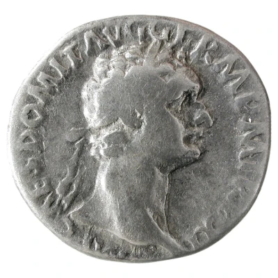 Denarius - Domitian IMP XXI COS XVI CENS P P P; Minerva front