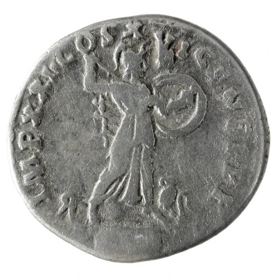 Denarius - Domitian IMP XXI COS XVI CENS P P P; Minerva back