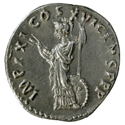 Denarius - Domitian IMP XXI COS XVI CENS P P P; Minerva back