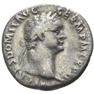 Denarius - Domitian IMP XXII COS XVI CENS P P P; Minerva front