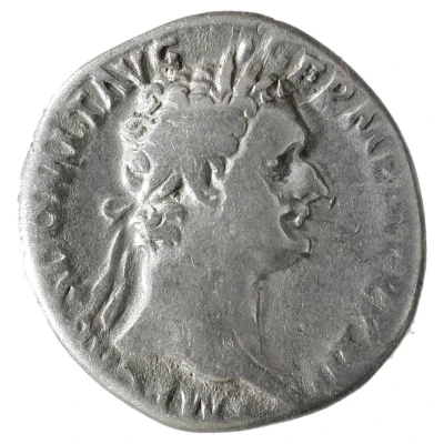Denarius - Domitian IMP XXII COS XVI CENS P P P; Minerva front