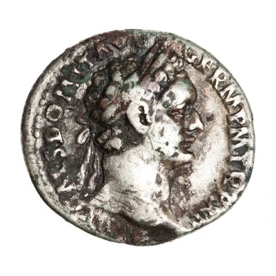 Denarius - Domitian IMP XXII COS XVI CENS P P P; Minerva front