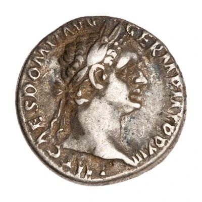Denarius - Domitian IMP XXII COS XVI CENS P P P; Minerva front