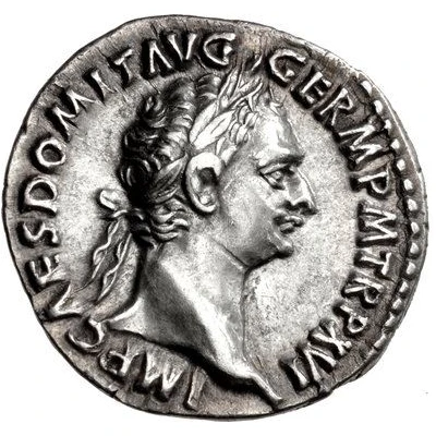 Denarius - Domitian IMP XXII COS XVII CENS P P P; Maia front