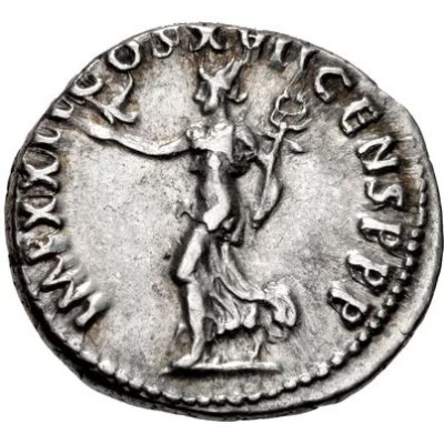 Denarius - Domitian IMP XXII COS XVII CENS P P P; Maia back