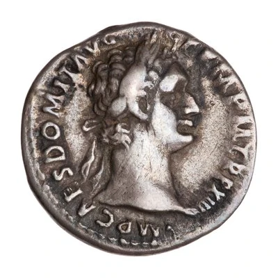 Denarius - Domitian IMP XXII COS XVII CENS P P P; Minerva front