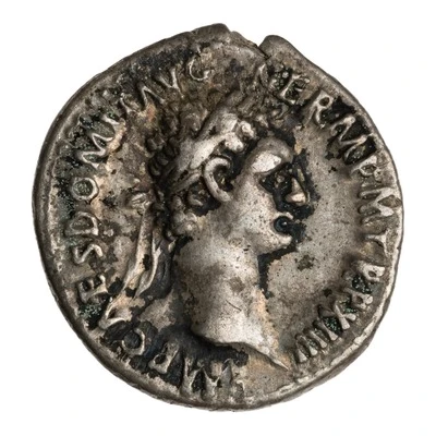Denarius - Domitian IMP XXII COS XVII CENS P P P; Minerva front