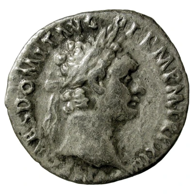 Denarius - Domitian IMP XXII COS XVII CENS P P P; Minerva front