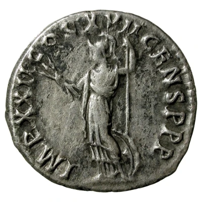 Denarius - Domitian IMP XXII COS XVII CENS P P P; Minerva back
