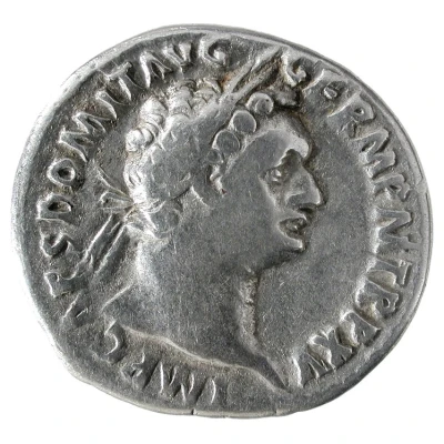 Denarius - Domitian IMP XXII COS XVII CENS P P P; Minerva front