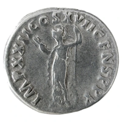 Denarius - Domitian IMP XXII COS XVII CENS P P P; Minerva back