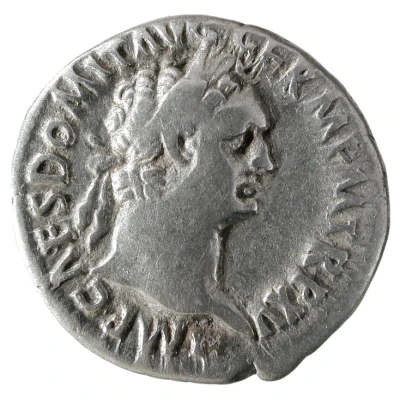 Denarius - Domitian IMP XXII COS XVII CENS P P P; Minerva front
