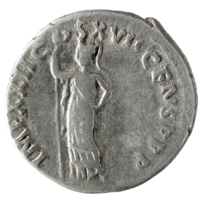 Denarius - Domitian IMP XXII COS XVII CENS P P P; Minerva back