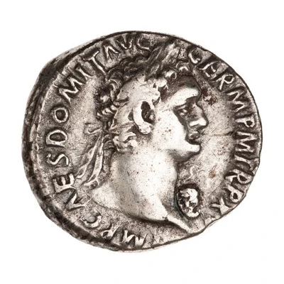 Denarius - Domitian IMP XXII COS XVII CENS P P P; Minerva front