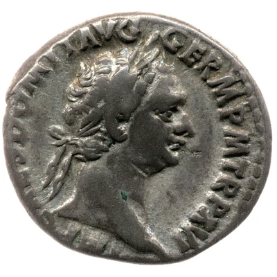 Denarius - Domitian IMP XXII COS XVII CENS P P P; Minerva front