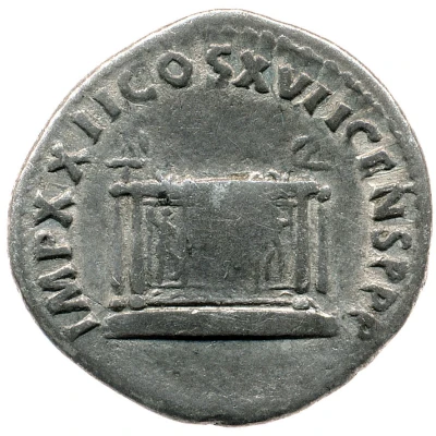 Denarius - Domitian IMP XXII COS XVII CENS P P P back