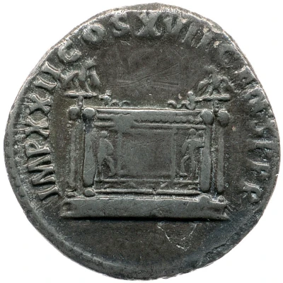 Denarius - Domitian IMP XXII COS XVII CENS P P P back
