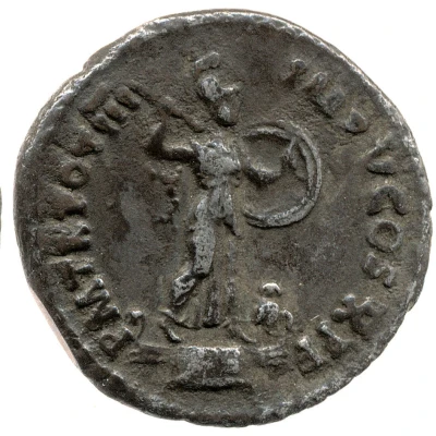 Denarius - Domitian P M TR POT III IMP V COS X P P; Minerva back